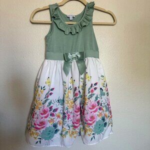 Max Daisy Dress Girl 6 Party Dress Floral ribbon size 6x